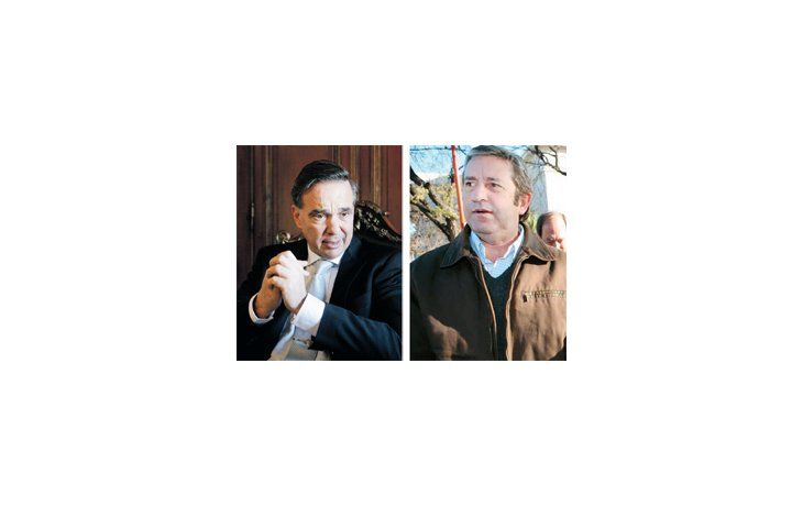 ámbito.com | Enemigos íntimos en el Senado: el jefe del bloque kirchnerista, Miguel Ángel Pichetto, y el vicepresidente, Julio Cobos.