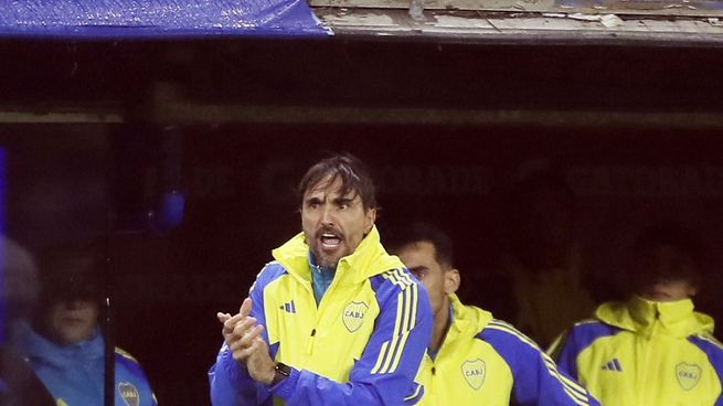 El entrenador de Boca, Diego Martínez.