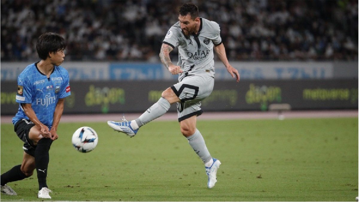 Mirá el gol de Messi para el PSG en un amistoso en Japón