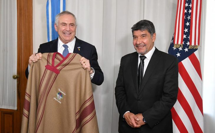 Marc Stanley junto al vicegobernador de Tucumán, Miguel Acevedo. Marc Stanley junto al vicegobernador de Tucumán, Miguel Acevedo.