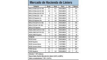 Liniers cayó 0,6% por baja calidad