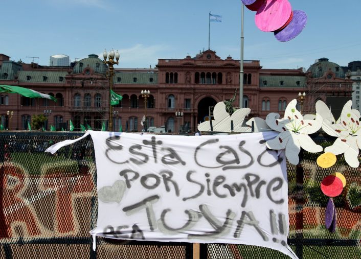 Último acto de Cristina de Kirchner como Presidente.