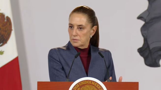 Claudia Sheinbaum en la Mañanera del Pueblo.&nbsp;