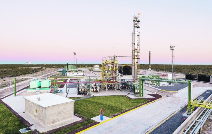 La refiner&iacute;a Refipampa. Est&aacute; ubicada en Colonia 25 de Mayo, provincia de La Pampa. &nbsp;