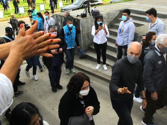 Horacio Rodríguez Larreta votó en la Facultad de Derecho.&nbsp;
