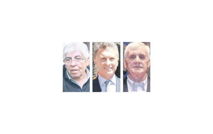 ámbito.com | Hugo Moyano, Mauricio Macri y Antonio Caló.