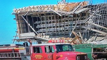 nordelta: 6 heridos tras el derrumbe de una obra
