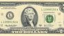 2 US dollar bill. 2 US dollar bill.
