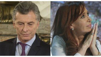 Mauricio Macri y Cristina de Kirchner