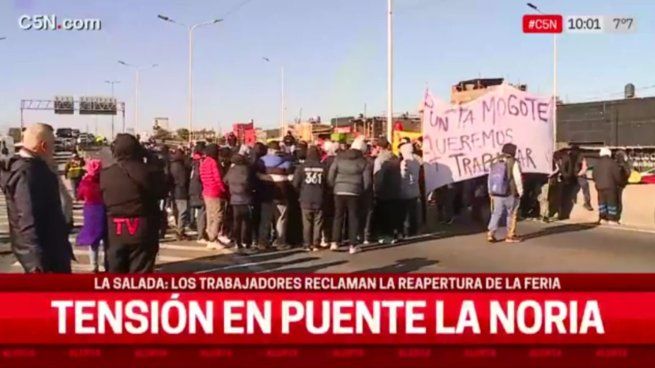 Vivimos de esto y queremos trabajar, afirmaron trabajadores de La Salada.