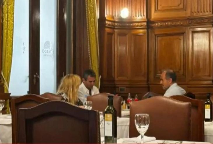 El encuentro entre Karina Milei y Martín Menem en Diputados. El encuentro entre Karina Milei y Martín Menem en Diputados.