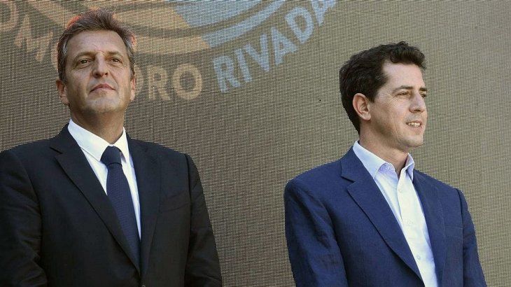 Sergio Massa y Eduardo Wado de Pedro.