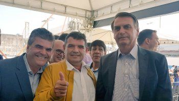 olmedo consiguio su foto con bolsonaro (antes que macri)