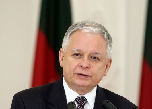 El presidente polaco, Lech Kaczynski.