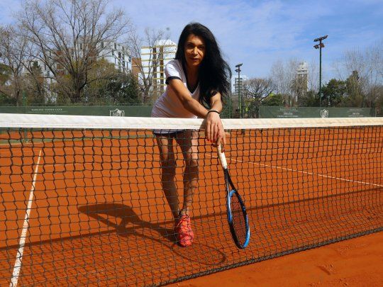 Mía Fedra, la primera tenista trans profesional de la Argentina.&nbsp;