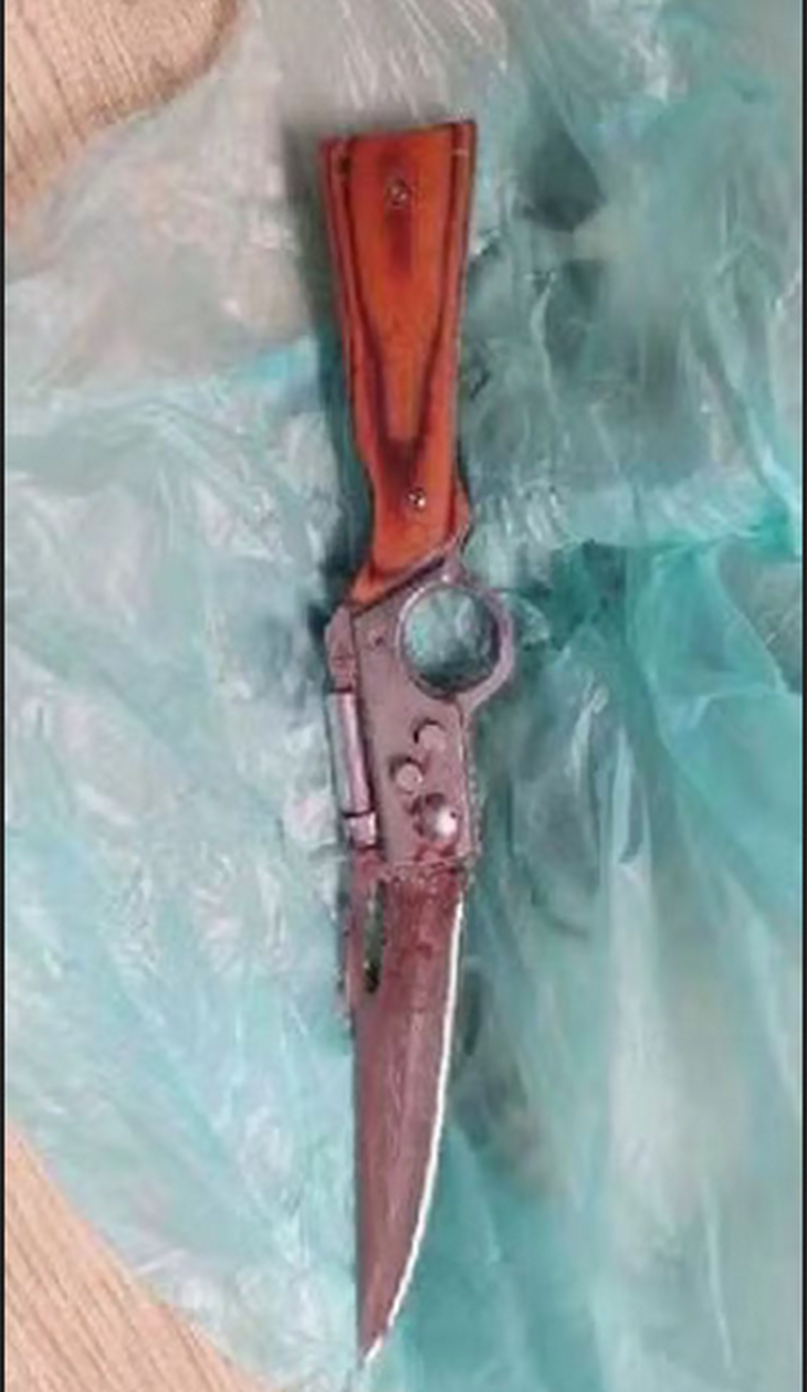 This was the knife used by the murderer This was the knife used by the murderer