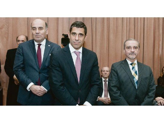 oxigenación. Diego Barroetaveña, Daniel Petrone y Guillermo Yacobucci juraron ayer para Casación Federal.