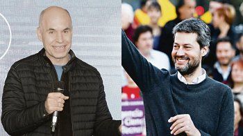 Rivales. Horacio Rodríguez Larreta y Matías Lammens en la pelea crucial por la Ciudad de Buenos Aires.