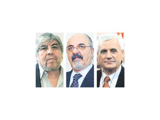 Hugo Moyano, Carlos Tomada, Antonio Caló