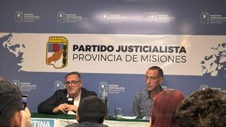 Máximo Rodríguez y Gustavo Arrieta, interventores del PJ de Misiones.