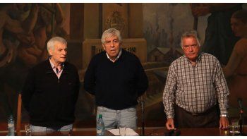Caló, Moyano y Barrionuevo.