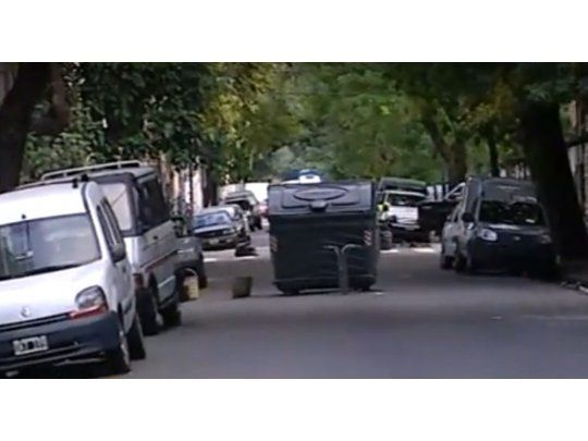 El lugar del tiroteo (captura de C5N)