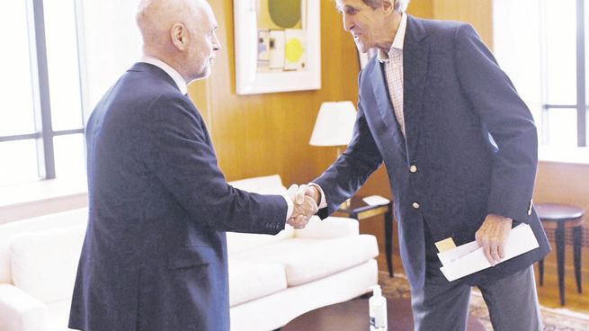 relaciones. Horacio R. Larreta se reunió con John Kerry.