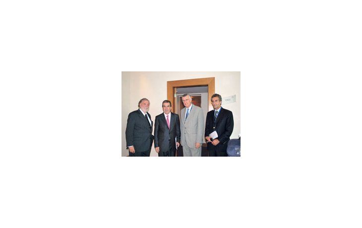Ginés González García, Eduardo Frei, José Luis Gioja y Ruperto Godoy.