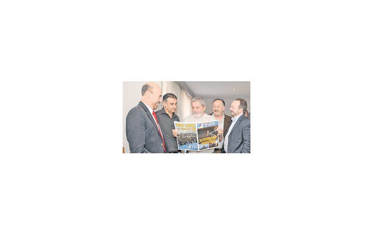 ámbito.com | Lula da Silva junto a Oscar Laborde, Edgardo Depetri, hugo Yasky y Martín Sabbatella.