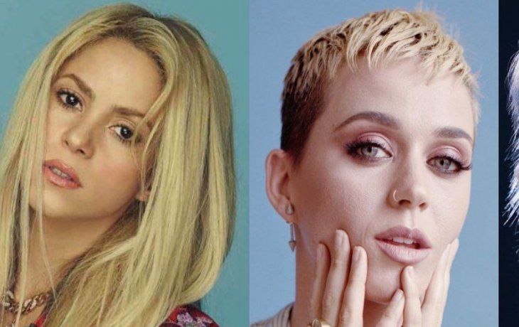 Shakira, Katy Perry y Taylor Swift.