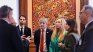 Karina Milei, junto a empresarios en París.&nbsp;