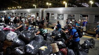 Campana recibió al Tren Solidario: asistencia para los afectados por el temporal