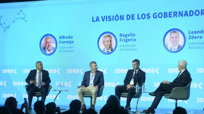 Alfredo Cornejo, Rogelio Frigerio y Leandro Zdero participaron del Coloquio de IDEA.