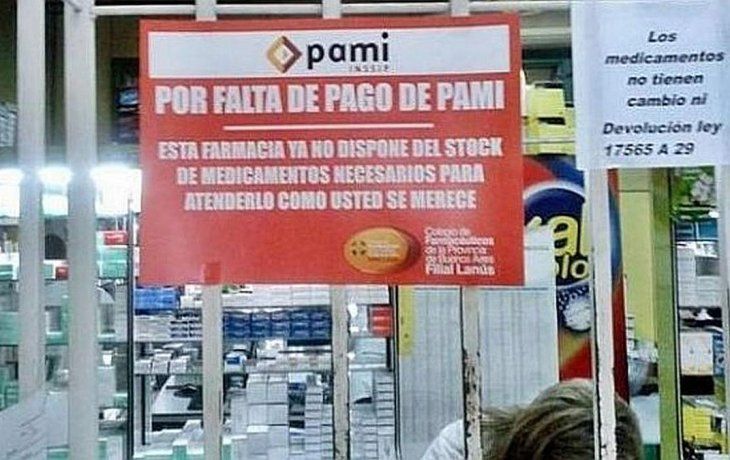 El retraso de los pagos de PAMI ya acumula 6 meses.