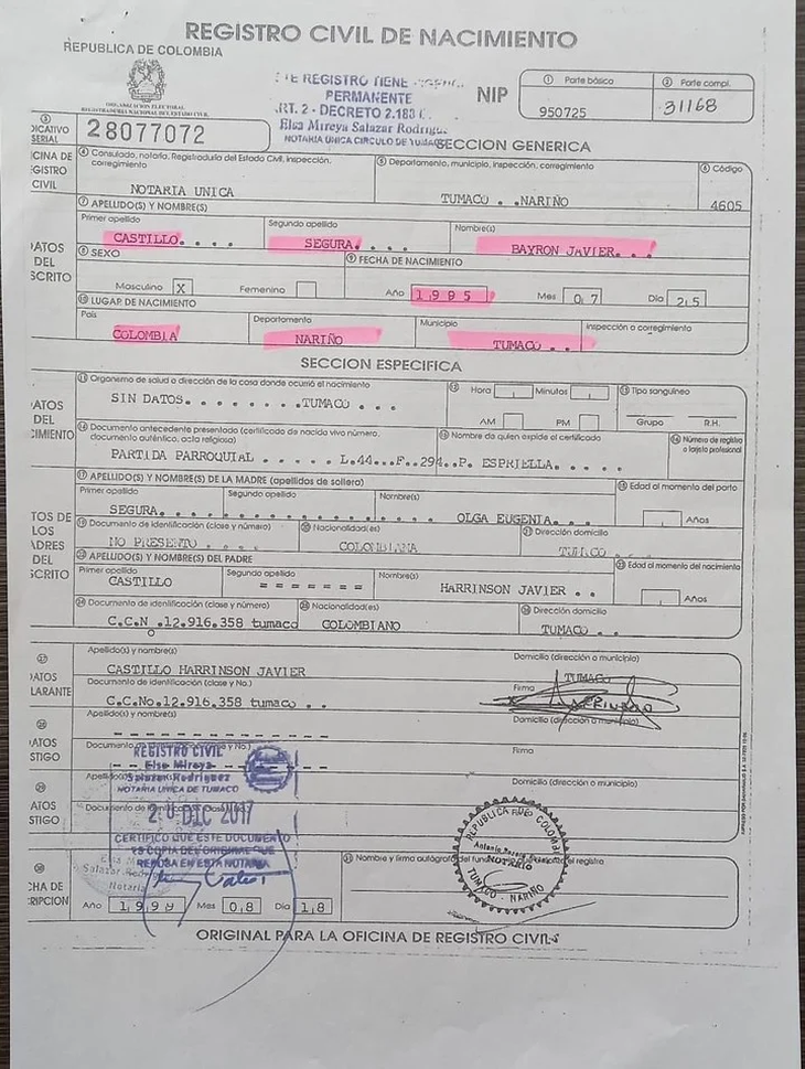 The birth certificate of controversy