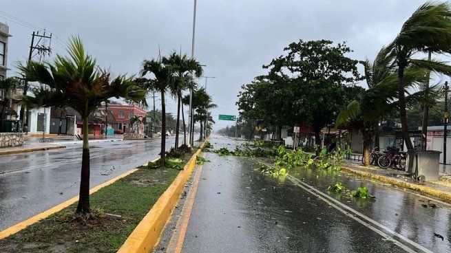 El huracán Beryl impactó este viernes en las costas de México. 