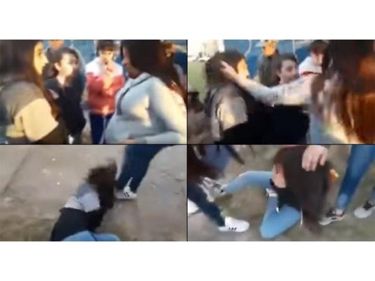 Feroz agresión de una embarazada a una adolescente por llevar pañuelo verde