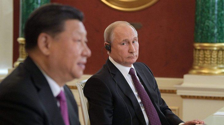 Los presidentes de China, Xi Jinping, y de Rusia, Vladímir Putin.