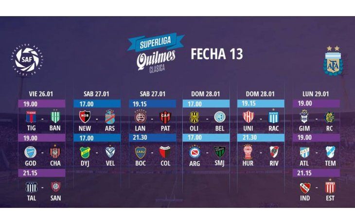 La primera fecha luego del receso del verano.