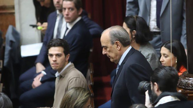 Guillermo Francos durante su última visita a la Cámara de Diputados.
