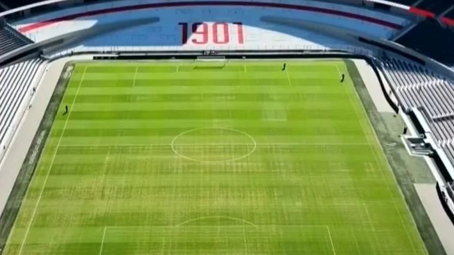 captura cesped campo de juego monumental superclasico 2026