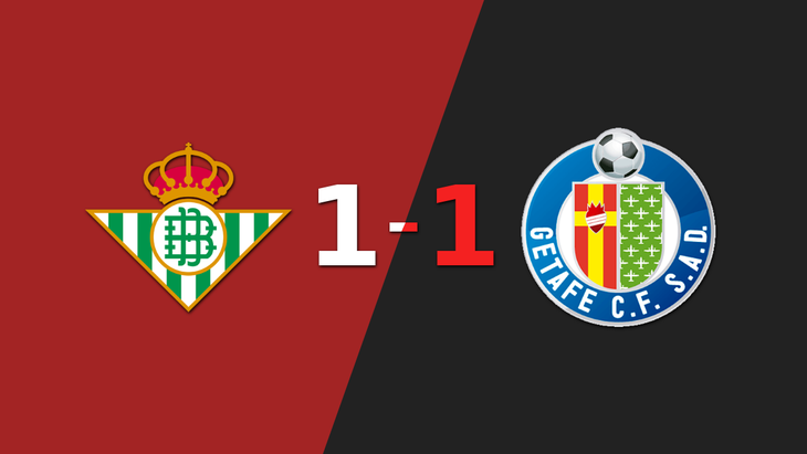 Betis y Getafe igualaron 1 a 1