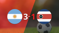 argentina se quedo con un triunfo en el amistoso con costa rica