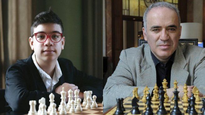 Kasparov comparó a Faustino Oro con Messi y lo bautizó Chessi
