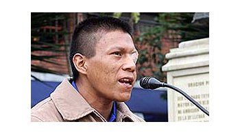El ex guerrillero Isaza.