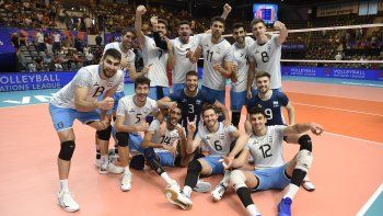 Argentina marcha noveno en la Liga de las Naciones de voleibol.