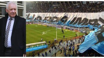 Blanco se desliga de la interna de la barra de Racing.
