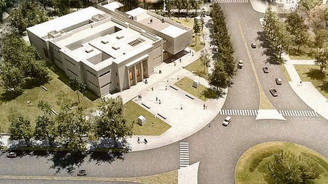 Museo Castagnino. Vista aérea de la institución rosarina que tiene 82 años desde su fundación.