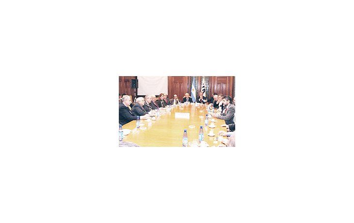 El G-7 con el ministro de Educación, Daniel Filmus.