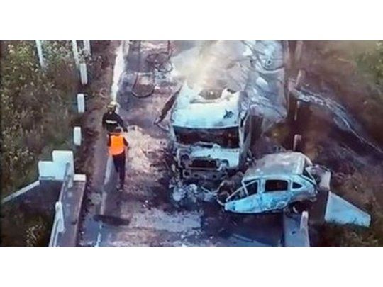 Pareja argentina murió calcinada en Uruguay